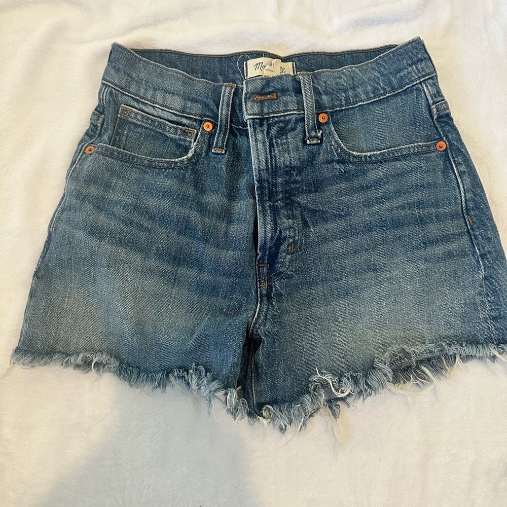 Madewell Frayed Hem Jean Shorts